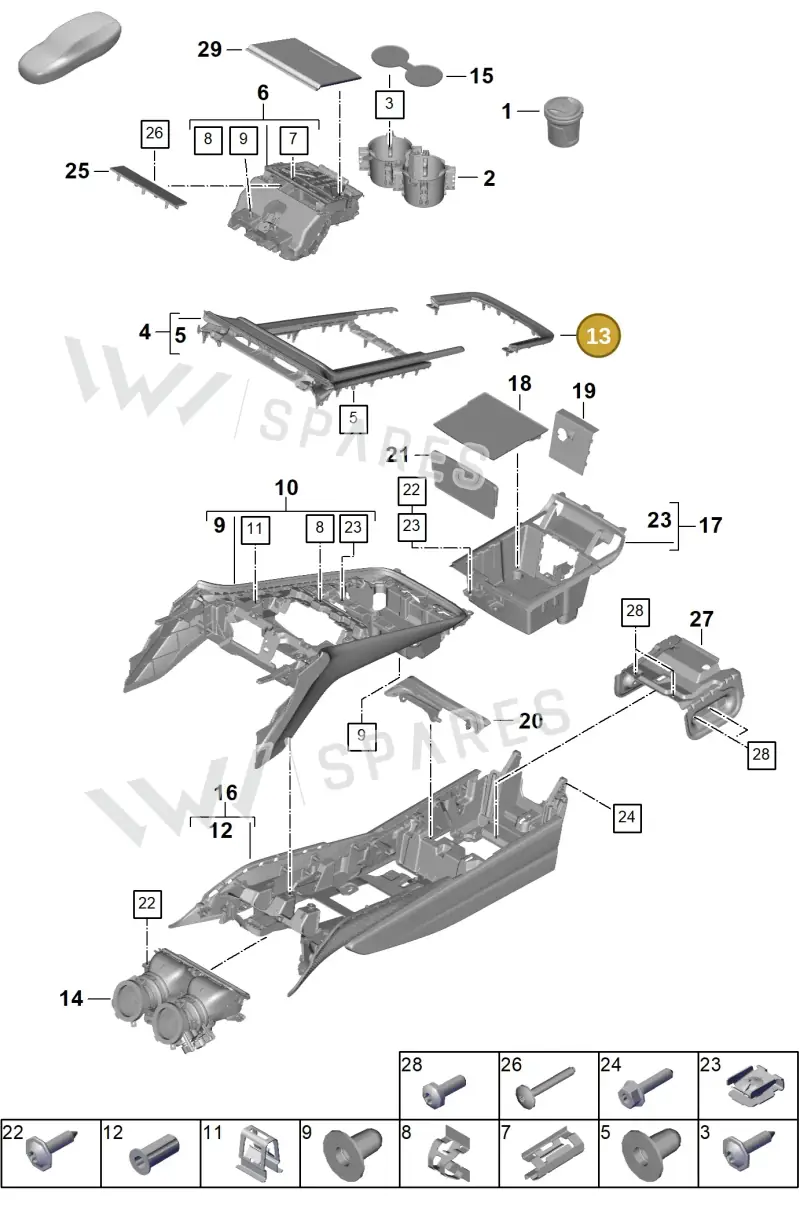 976864275ASX0 — Porsche Panamera (2023-2025) diagram p62809300, position 13