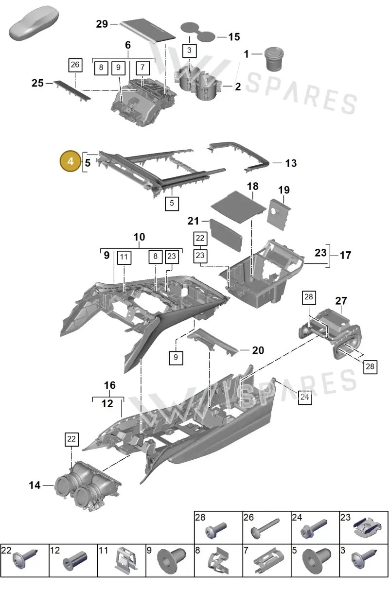 976864365RSV0 — Porsche Panamera (2023-2025) diagram p62809300, position 4