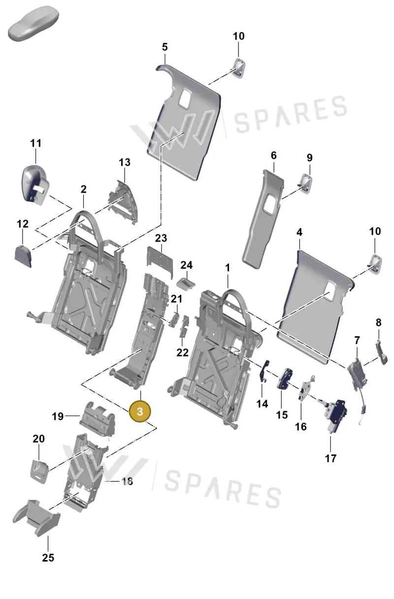 976885511 — Porsche Panamera (2023-2025) diagram p62818020, position 3