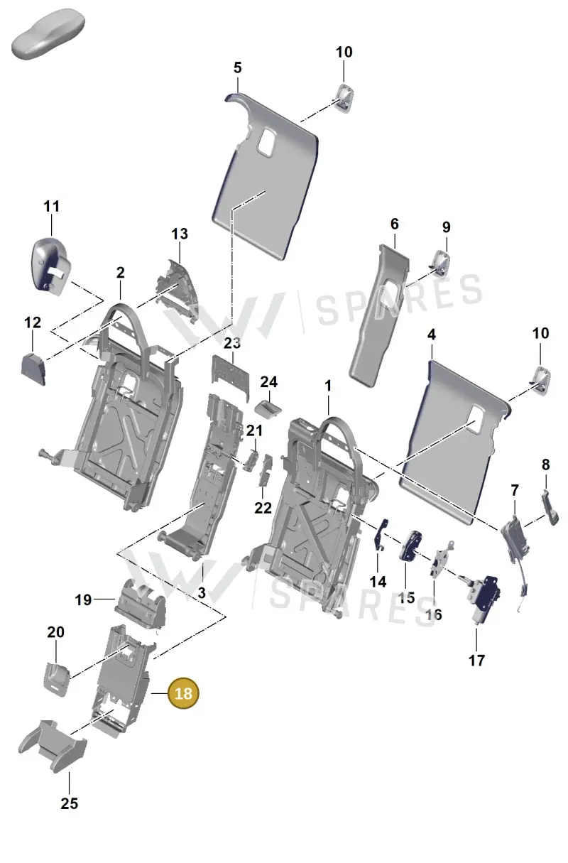 976885527 — Porsche Panamera (2023-2025) diagram p62818020, position 18