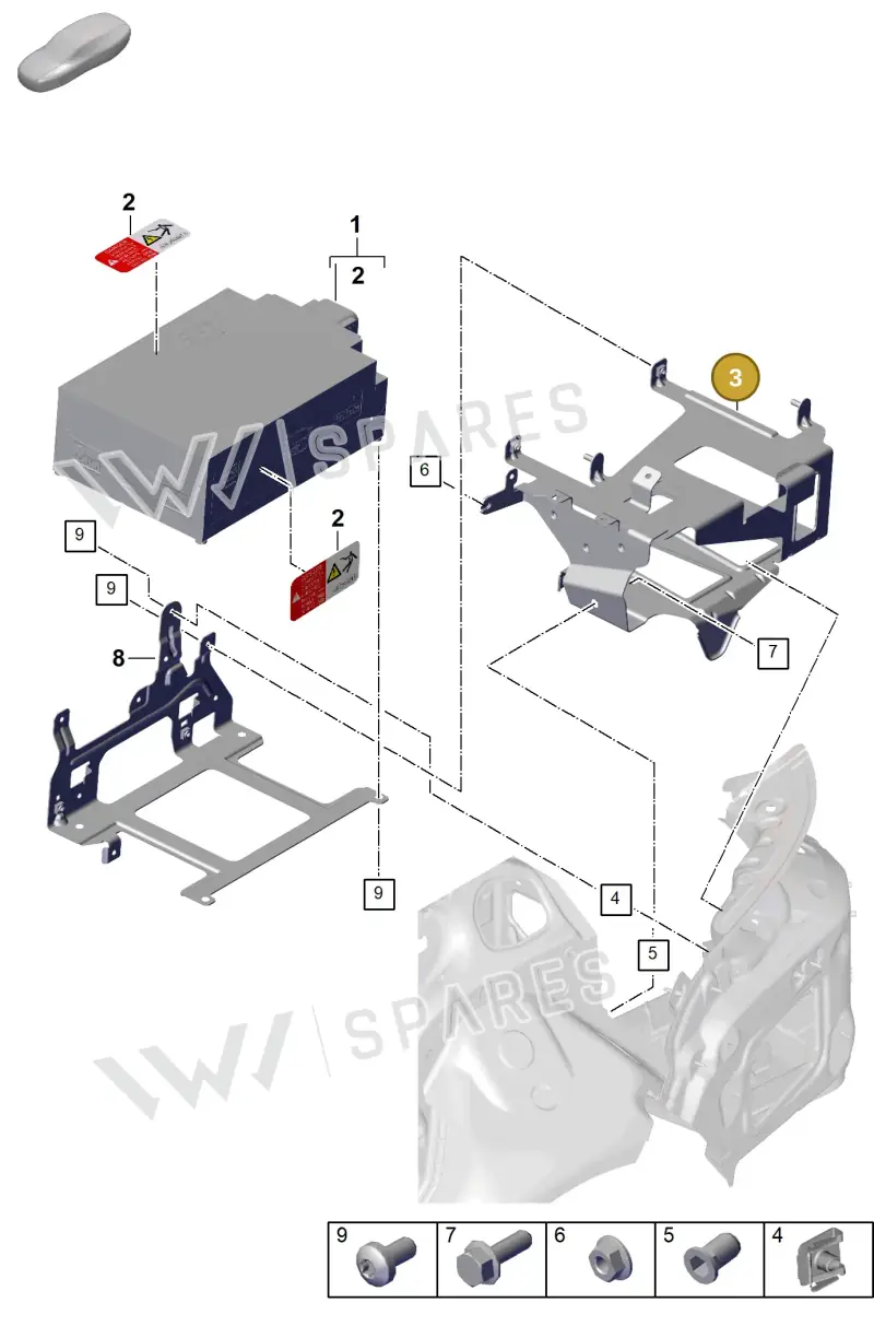 976915345B — Porsche Panamera (2023-2025) diagram p62251200, position 3