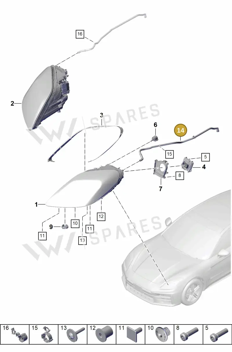 976941559 — Porsche Panamera (2023-2025) diagram p62908000, position 14