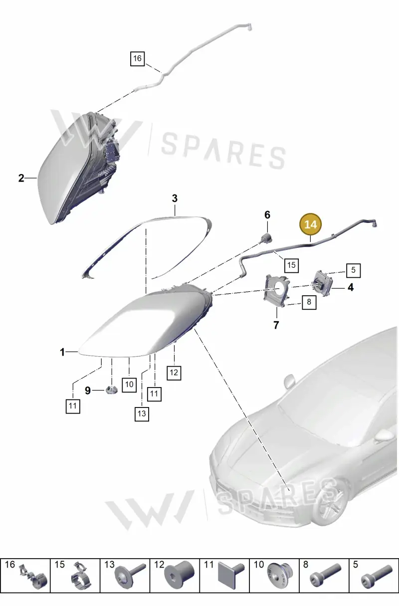 976941560 — Porsche Panamera (2023-2025) diagram p62908000, position 14