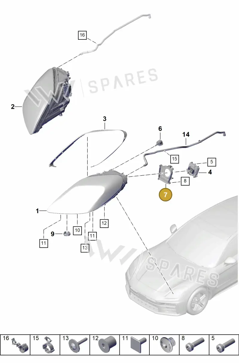 976941611 — Porsche Panamera (2023-2025) diagram p62908000, position 7
