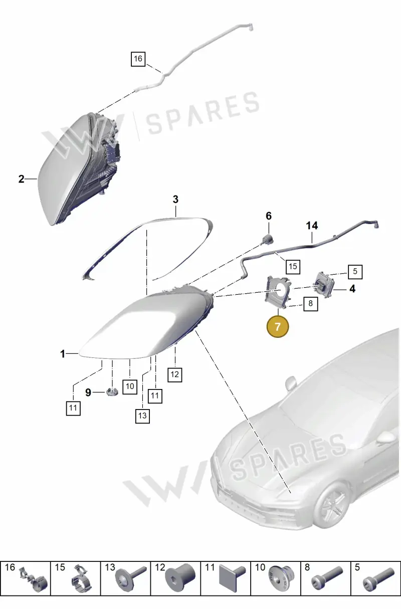 976941612 — Porsche Panamera (2023-2025) diagram p62908000, position 7