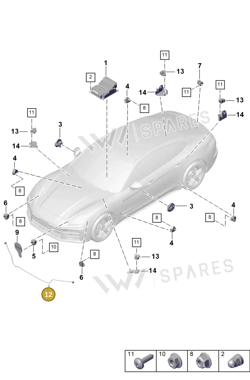 976959109 — Porsche Panamera (2023-2025) diagram p62901900, position 12