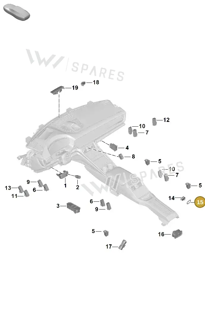 976959528BLK — Porsche Panamera (2023-2025) diagram p62905600, position 15