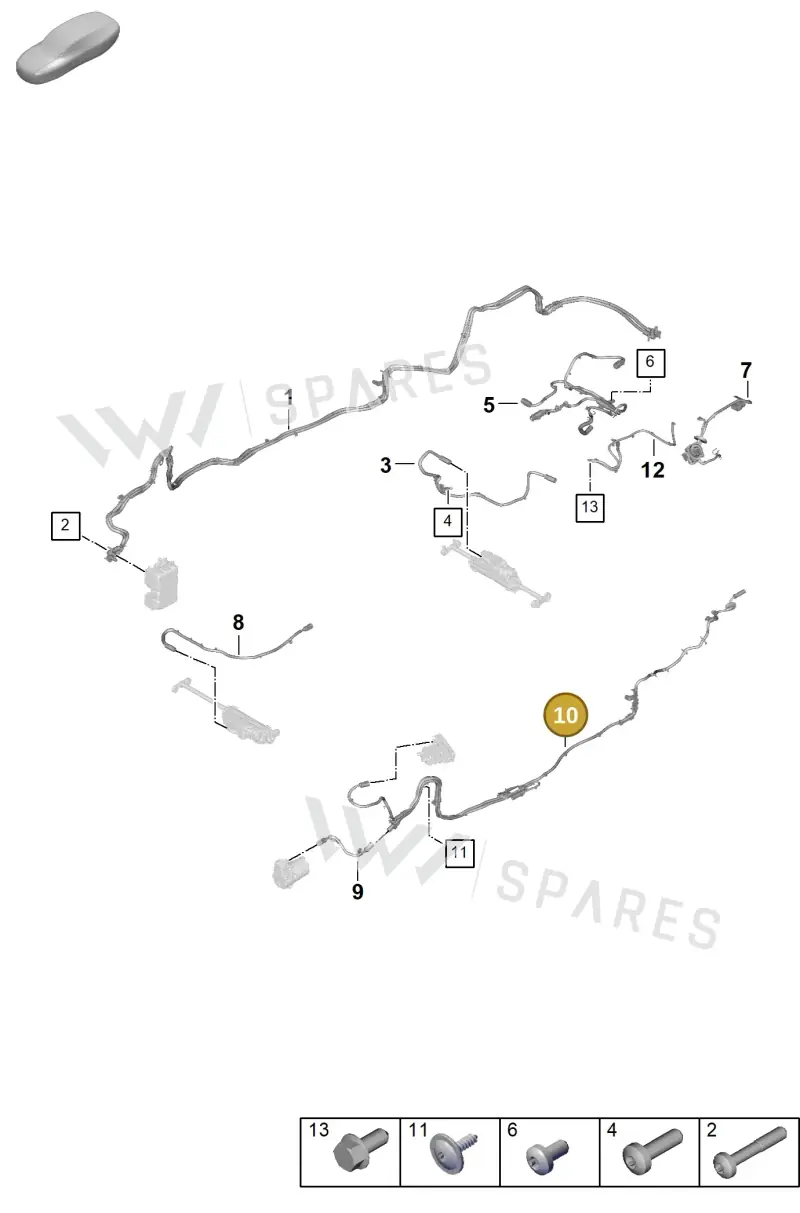 976971008D — Porsche Panamera (2023-2025) diagram p62904000, position 10