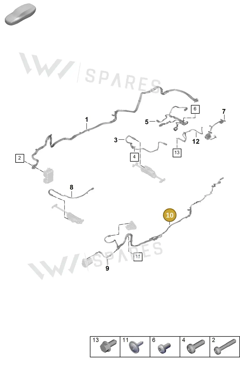 976971008E — Porsche Panamera (2023-2025) diagram p62904000, position 10