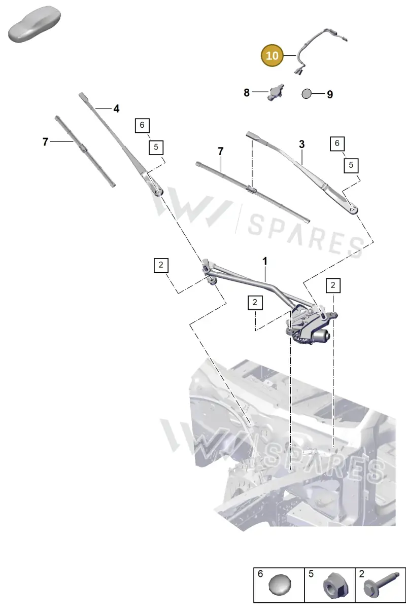 976971103 — Porsche Panamera (2023-2025) diagram p62906000, position 10