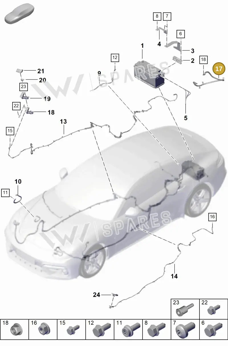 976971225 — Porsche Panamera (2023-2025) diagram p62902300, position 17