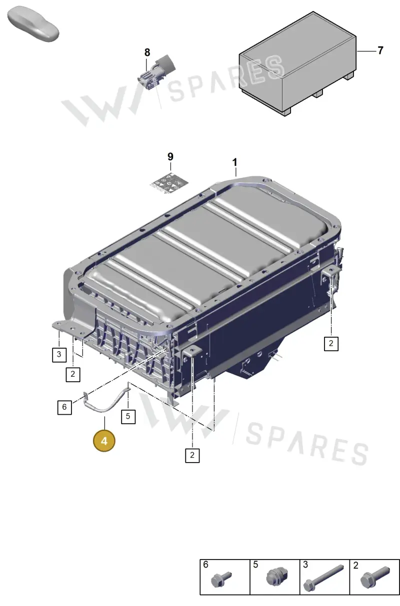 976971233A — Porsche Panamera (2023-2025) diagram p62251000, position 4