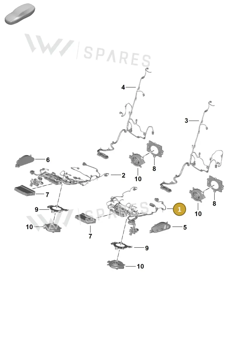 976971365AS — Porsche Panamera (2023-2025) diagram p62817510, position 1