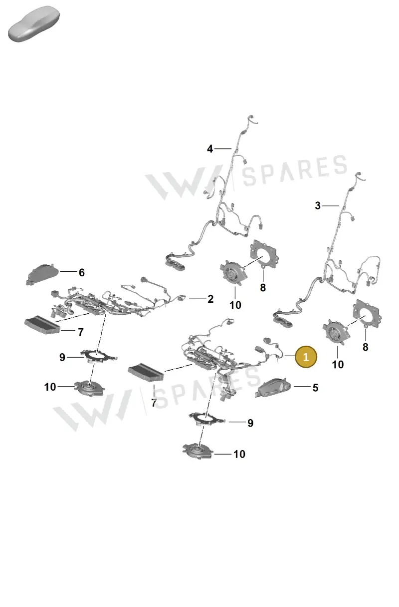 976971365BE — Porsche Panamera (2023-2025) diagram p62817510, position 1
