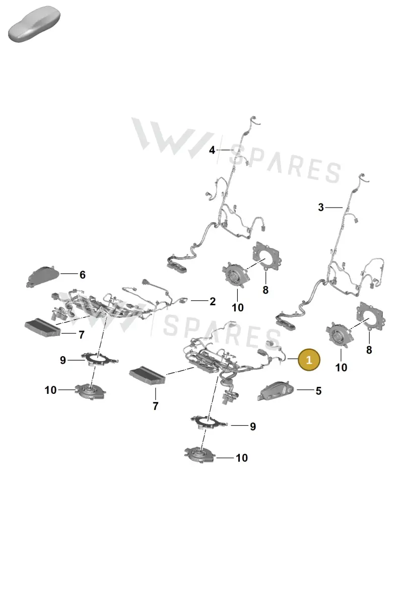 976971365BL — Porsche Panamera (2023-2025) diagram p62817510, position 1