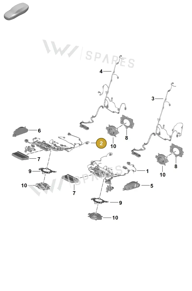 976971366CE — Porsche Panamera (2023-2025) diagram p62817510, position 2