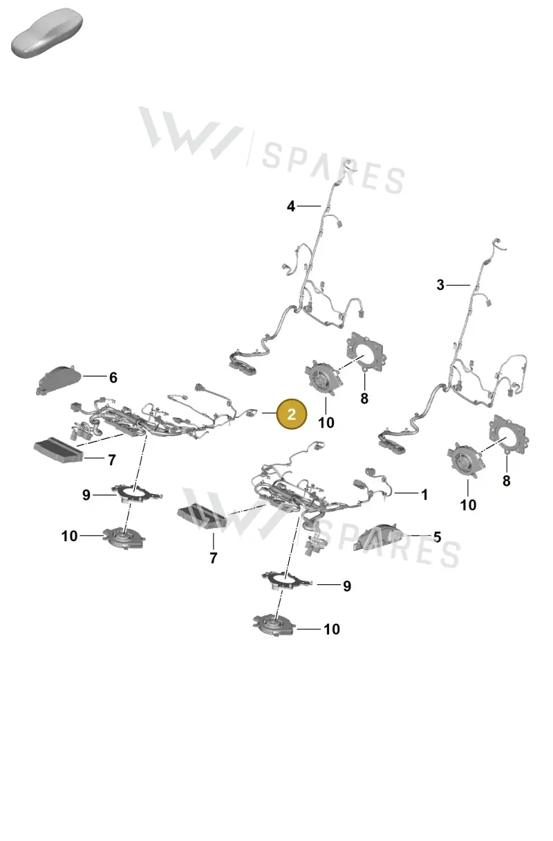 976971366CS — Porsche Panamera (2023-2025) diagram p62817510, position 2