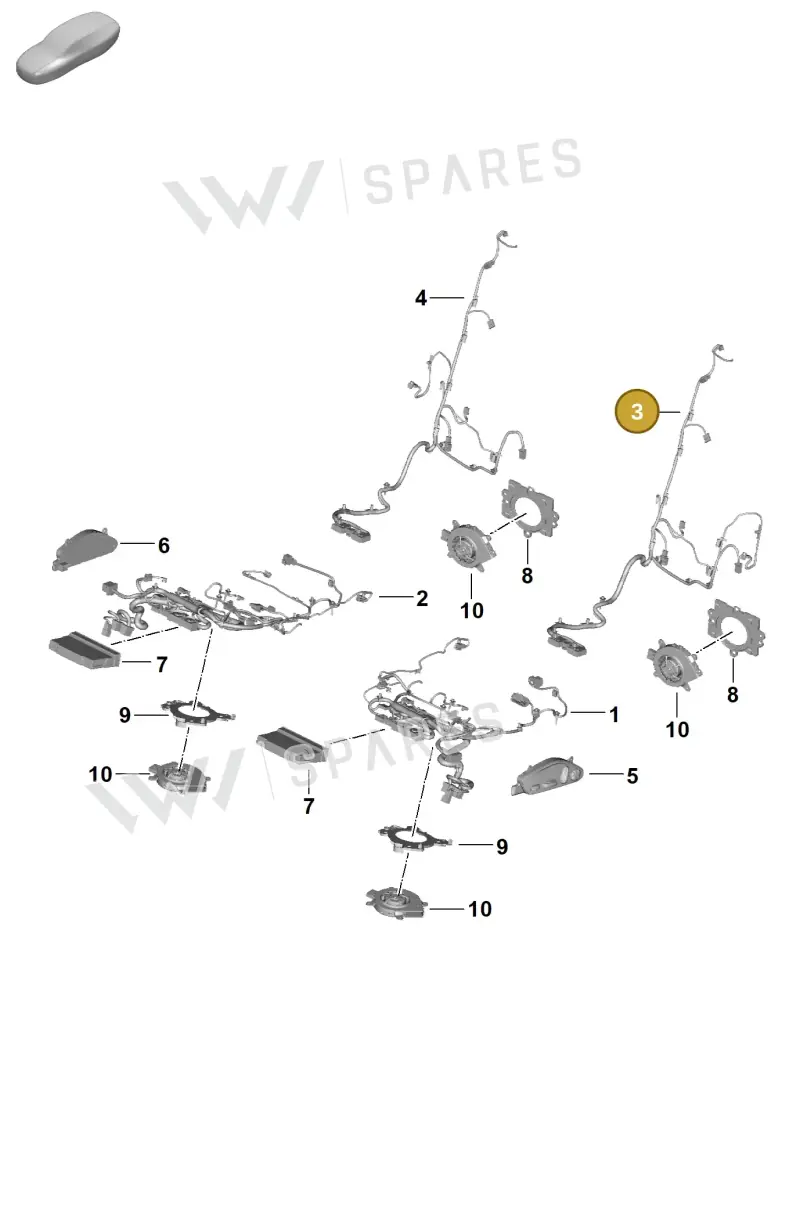 976971369G — Porsche Panamera (2023-2025) diagram p62817510, position 3
