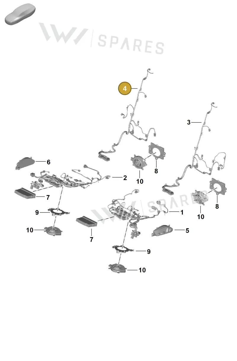976971370G — Porsche Panamera (2023-2025) diagram p62817510, position 4