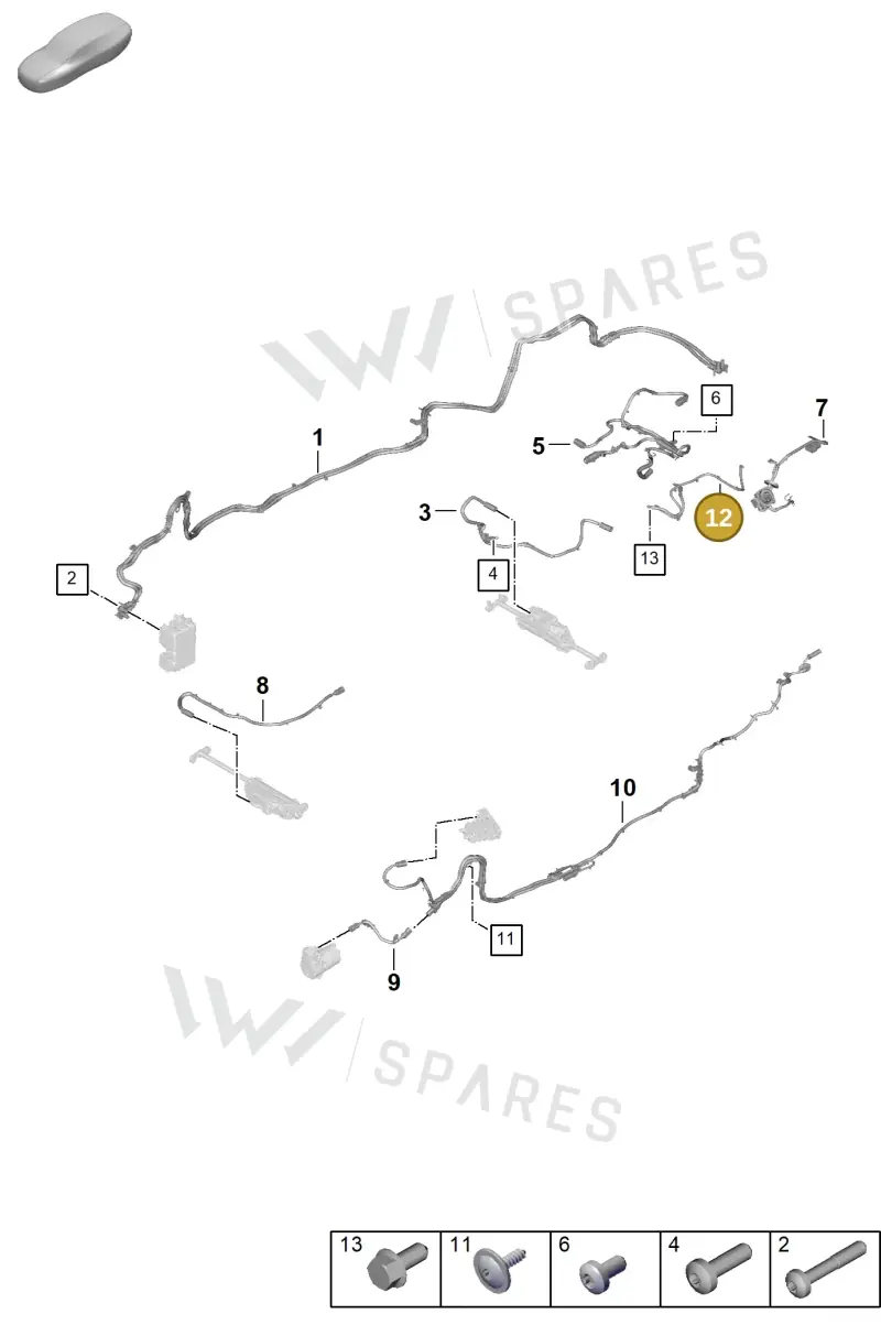976971432B — Porsche Panamera (2023-2025) diagram p62904000, position 12