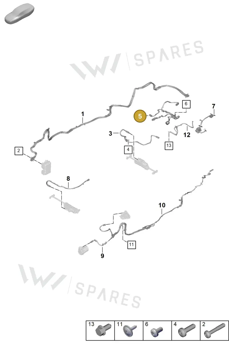 976971602A — Porsche Panamera (2023-2025) diagram p62904000, position 5