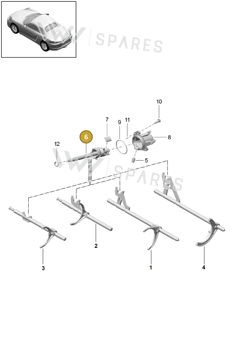 98130312101 — Porsche Boxster (2016-2019) diagram p48302015, position 6
