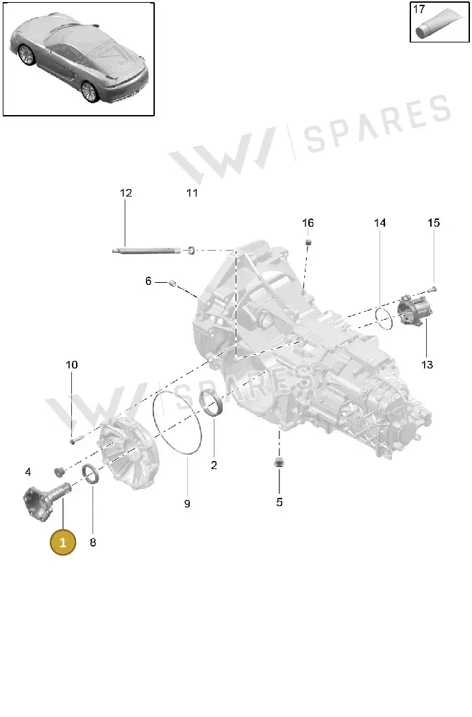 98133220940 — Porsche Cayman GT4 (2015-2016) diagram p45302005, position 1