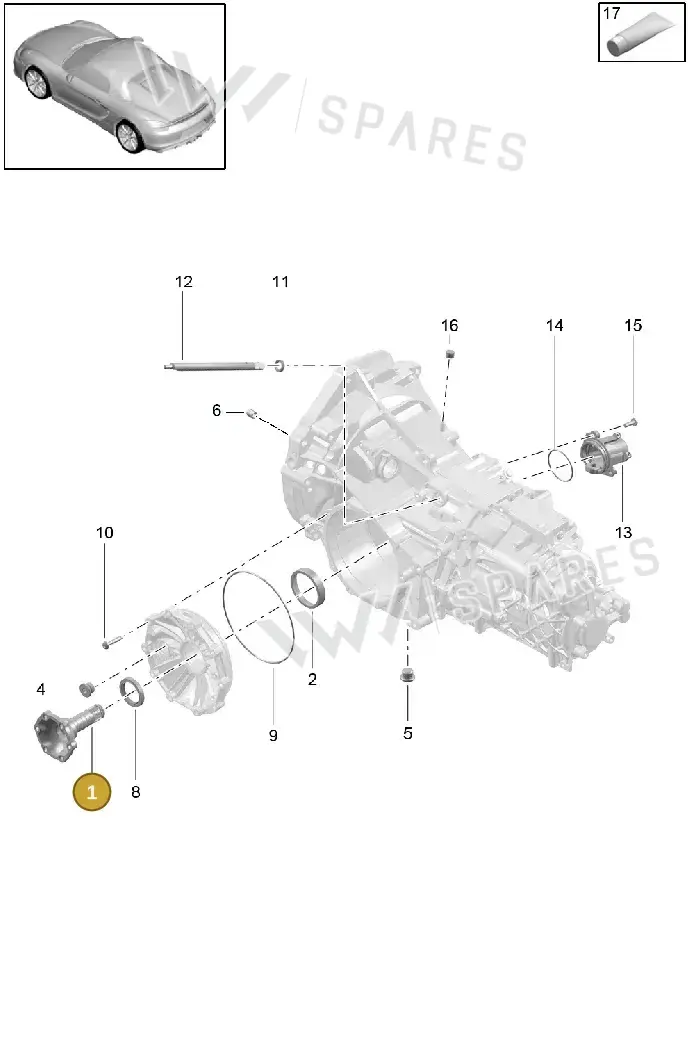 98133220940 — Porsche Boxster Spyder (2015-2016) diagram p46302005, position 1