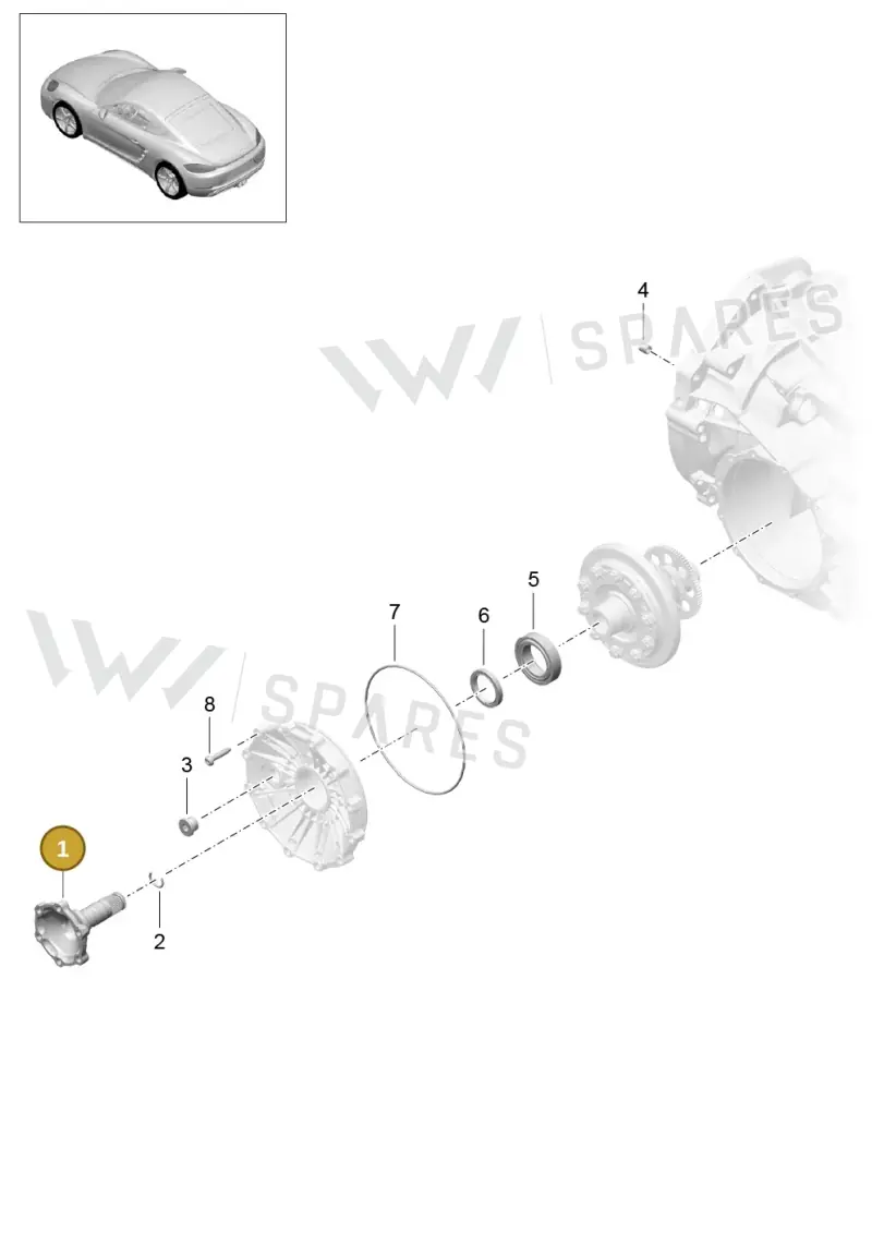 98133220940 — Porsche Cayman (2016-2019) diagram p50302005, position 1