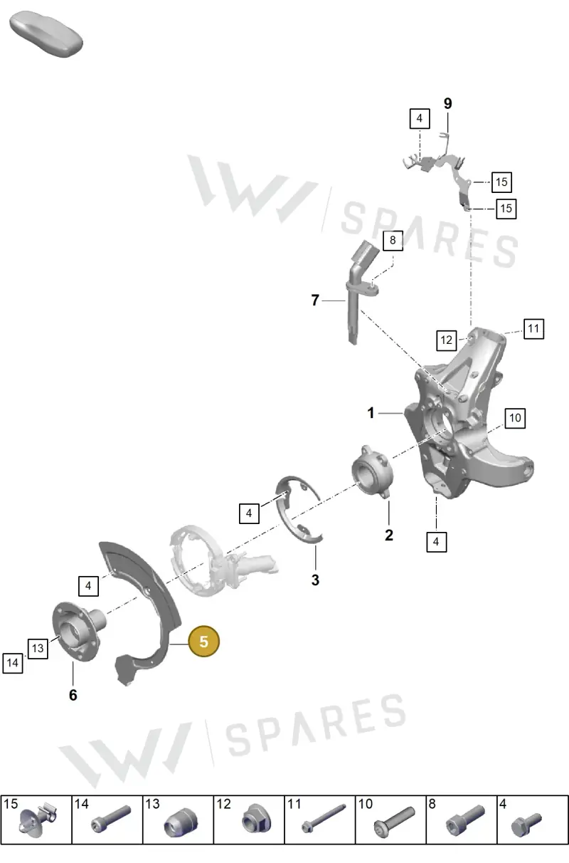 98135280280 — Porsche Cayman (2019-2022) diagram p55501000, position 5