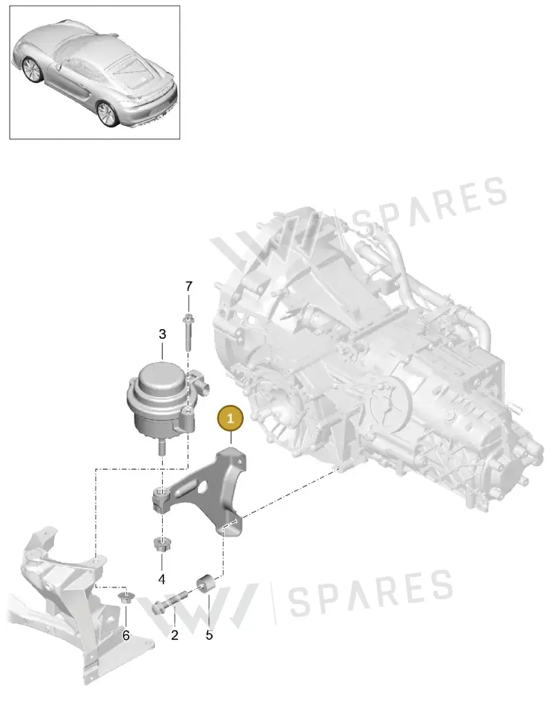 98137518200 — Porsche Cayman GT4 (2015-2016) diagram p45306000, position 1