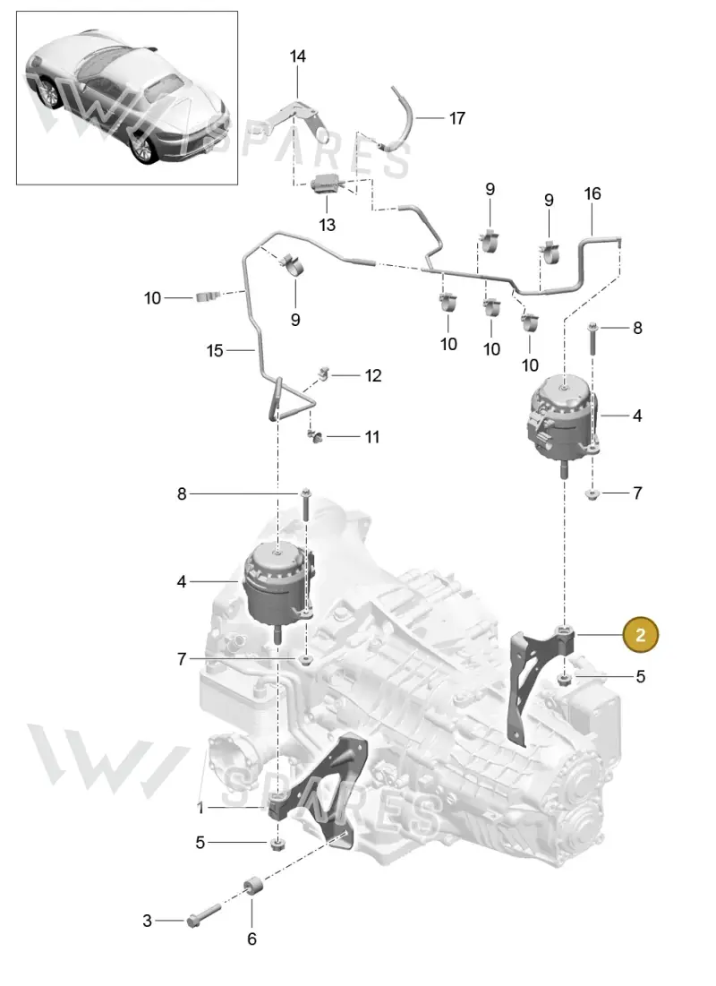 98137518200 — Porsche Boxster (2016-) diagram p48306000, position 2