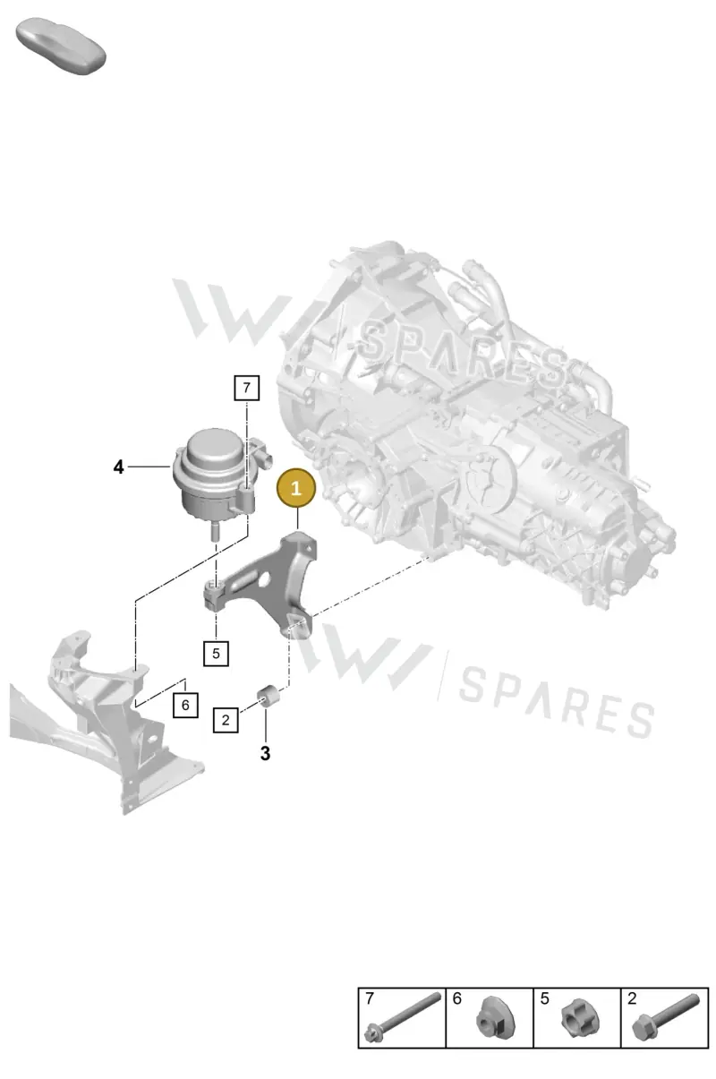 98137519601 — Porsche Boxster Spyder (2019-2020) diagram p55306000, position 1