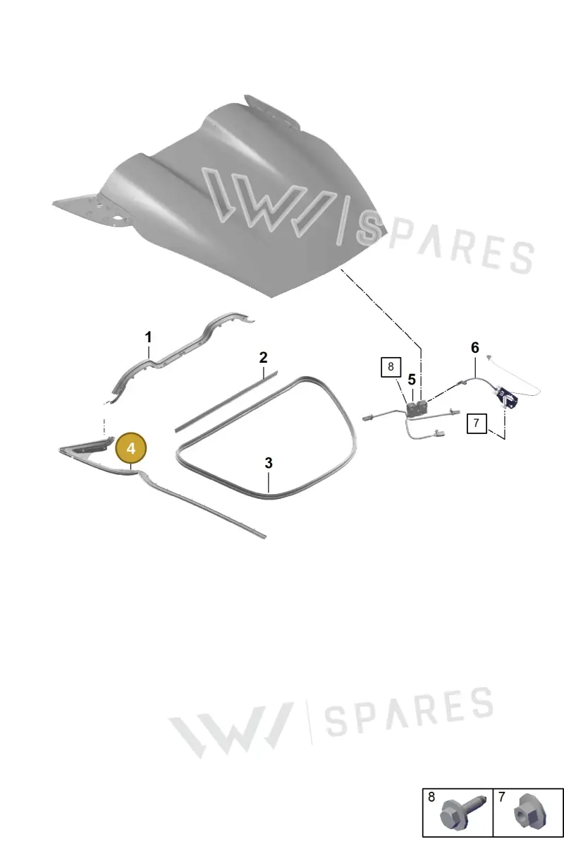 98151464302 — Porsche Boxster Spyder (2019-2020) diagram p54803050, position 4