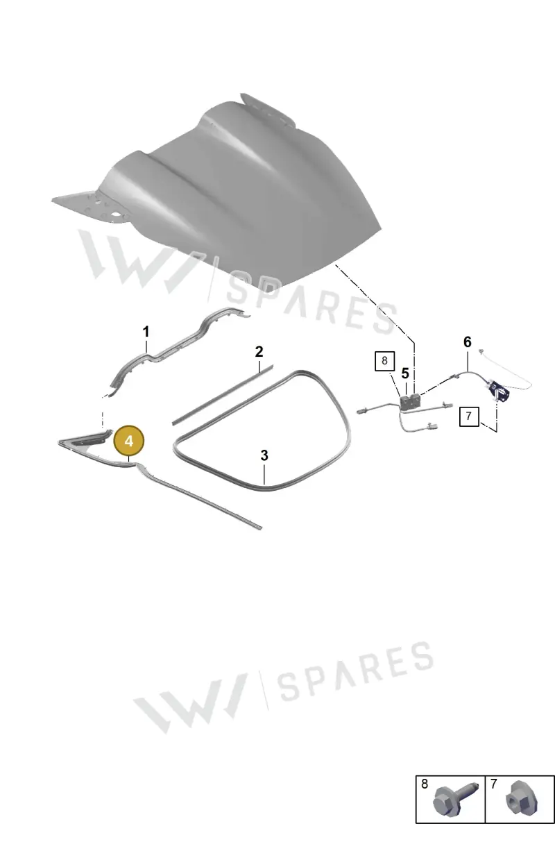 98151464402 — Porsche Boxster Spyder (2019-2020) diagram p54803050, position 4