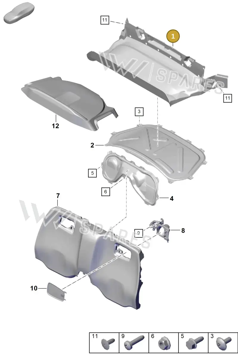 98155103906A31 — Porsche Boxster Spyder (2019-2020) diagram p54807250, position 1