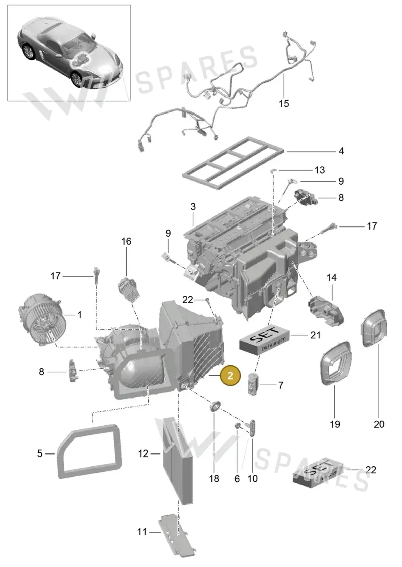 98157391202 — Porsche Boxster (2016-2019) diagram p48813010, position 2