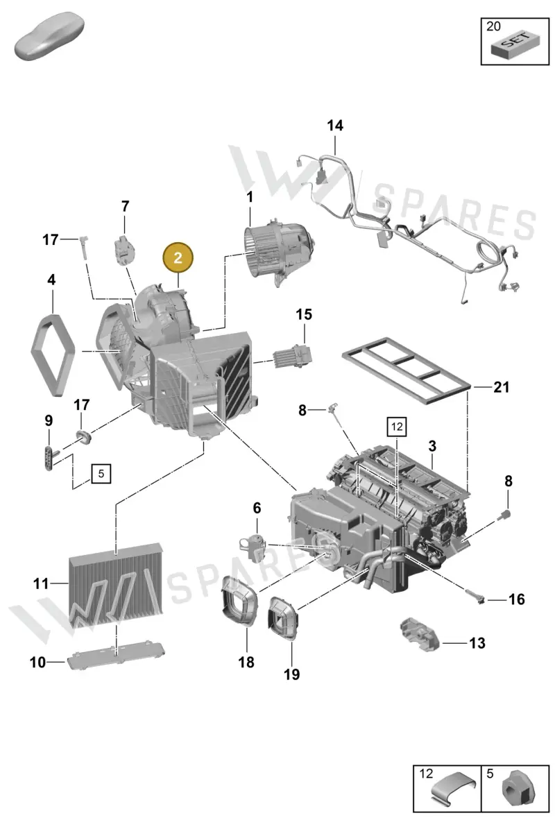 98157391202 — Porsche Boxster Spyder (2019-2020) diagram p55814000, position 2