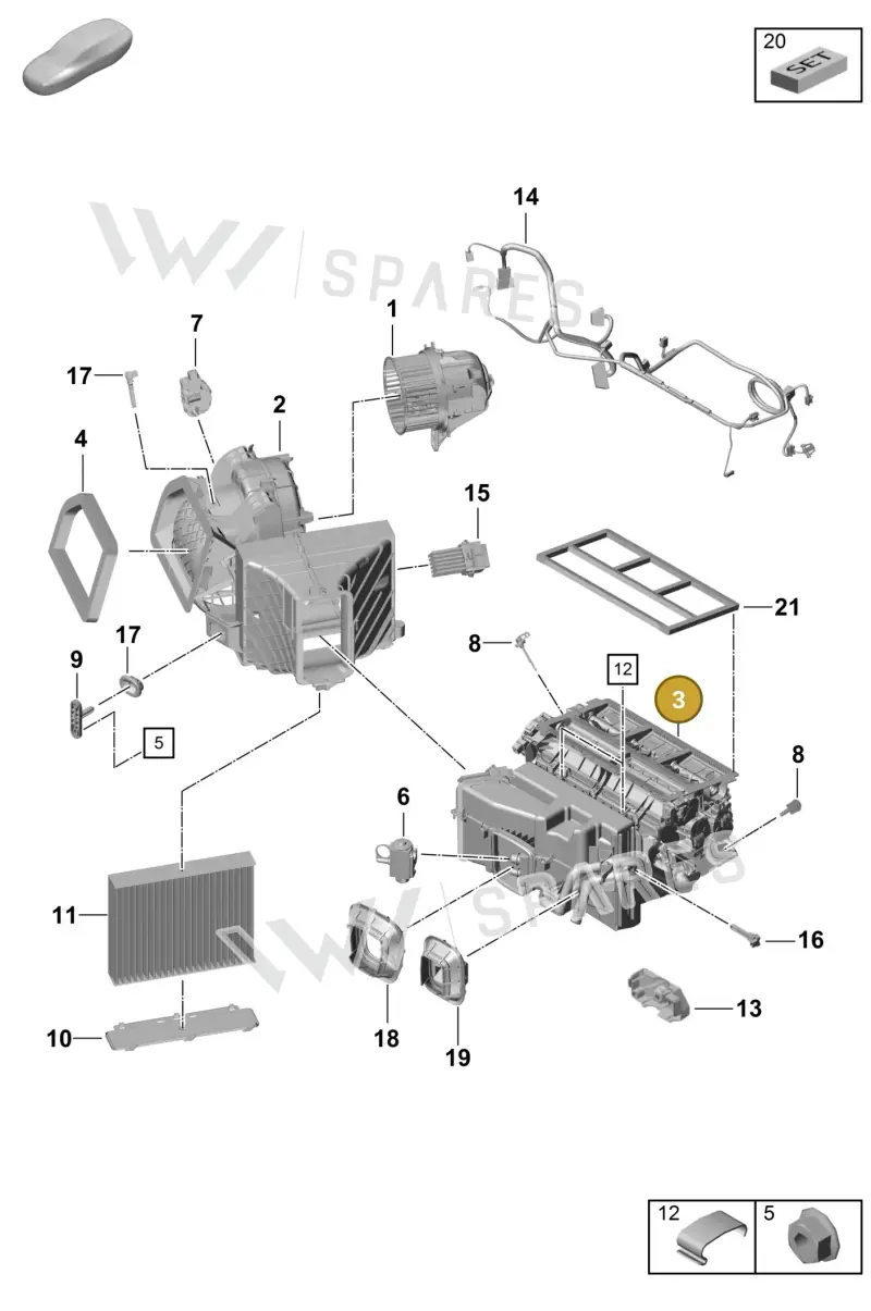 98157391408 — Porsche Boxster Spyder (2019-2020) diagram p55814000, position 3