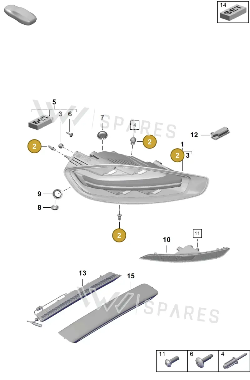 98163192500 — Porsche Boxster Spyder (2019-) diagram p54905050, position 2