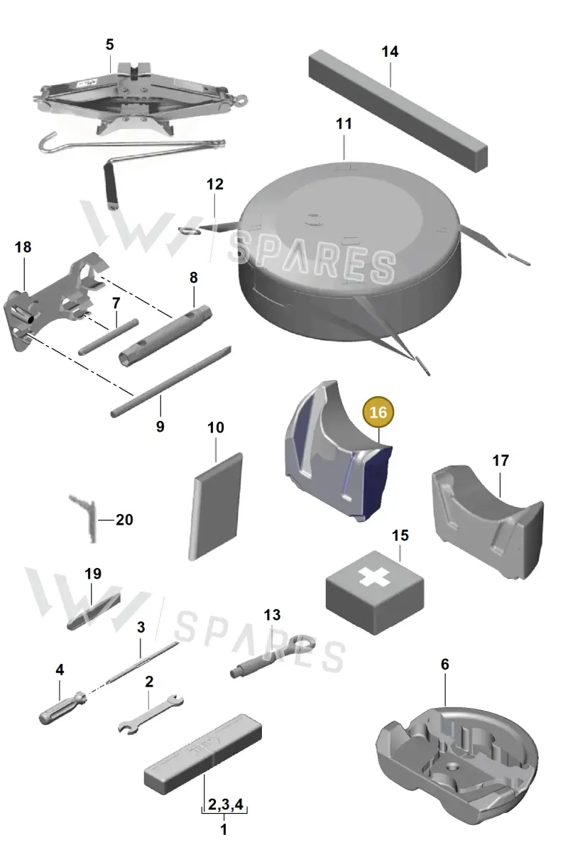 98172210302 — Porsche Boxster Spyder (2019-) diagram p54001000, position 16