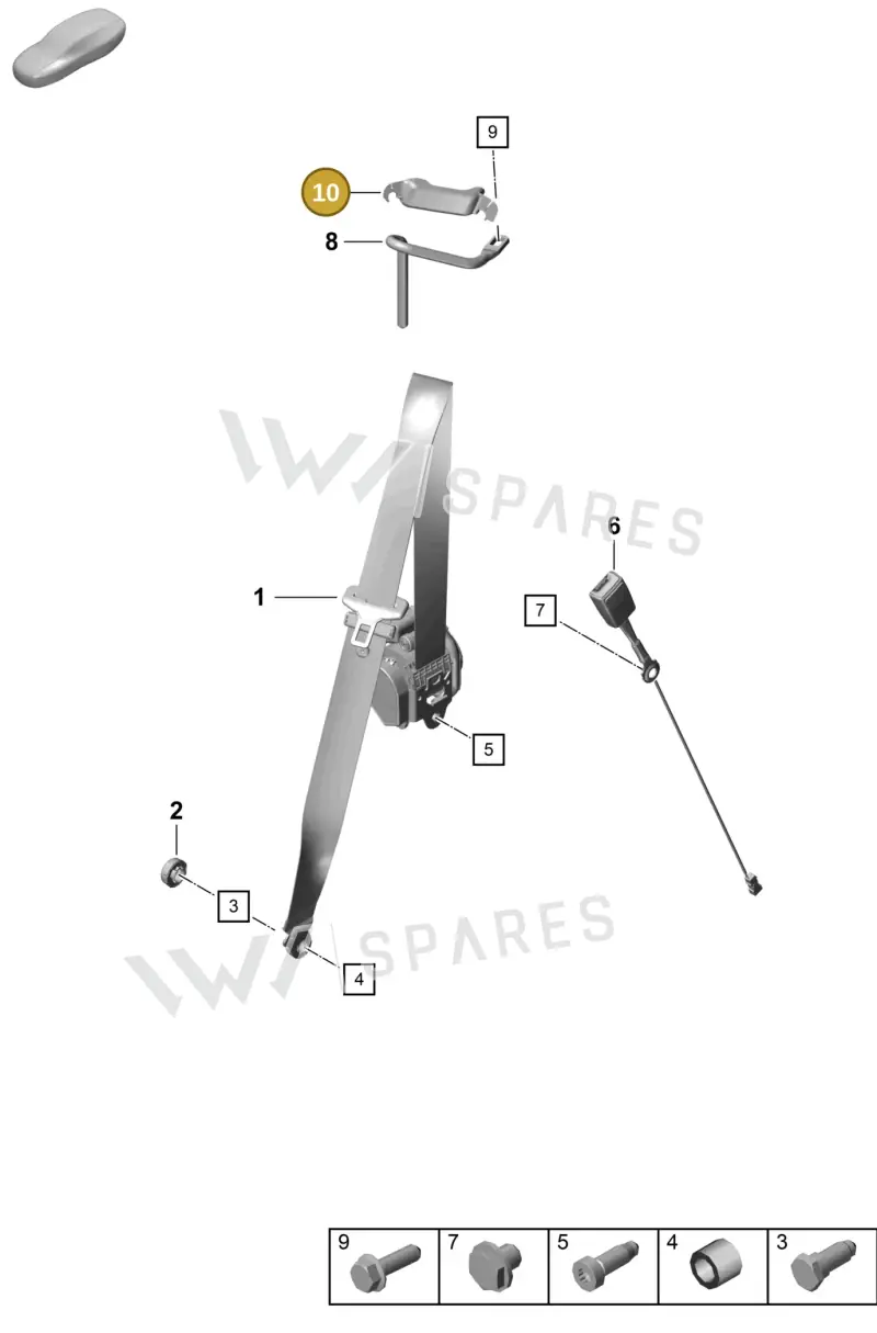 98180383501 — Porsche Cayman GT4 (2019-) diagram p55812000, position 10