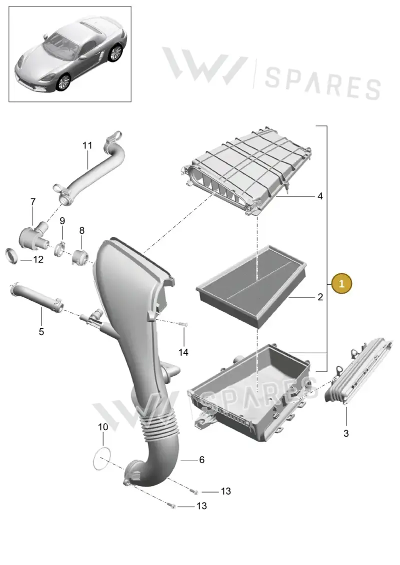 982129601C — Porsche Boxster (2016-) diagram p48106000, position 1