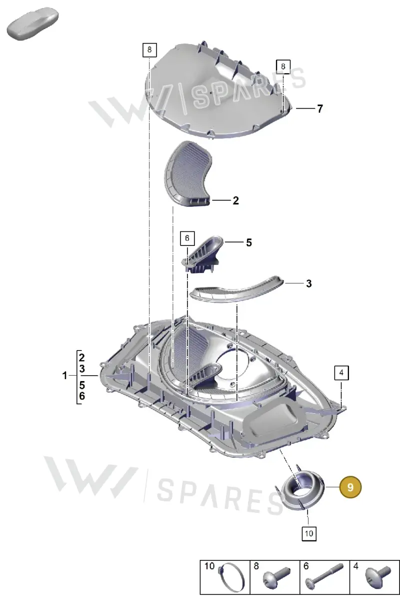 982129656C — Porsche Boxster Spyder (2019-2020) diagram p54106005, position 9