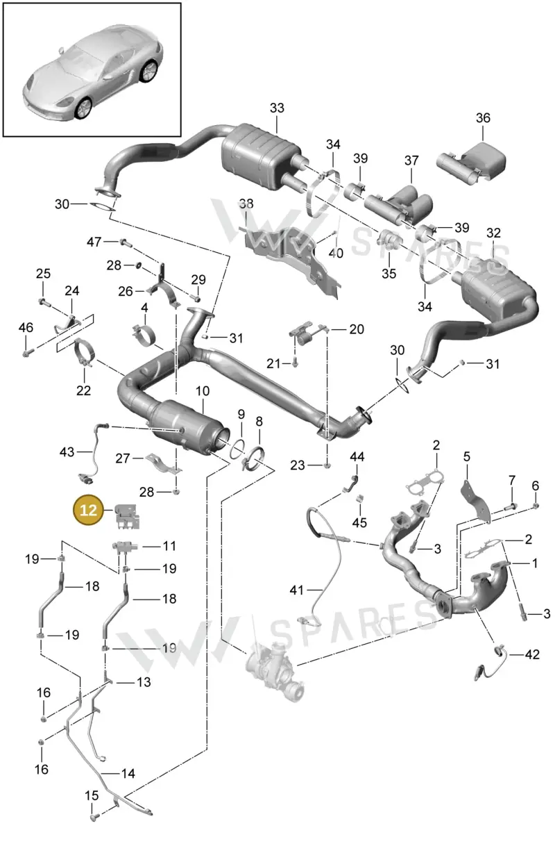 982131183B — Porsche Cayman (2016-2019) diagram p50202002, position 12