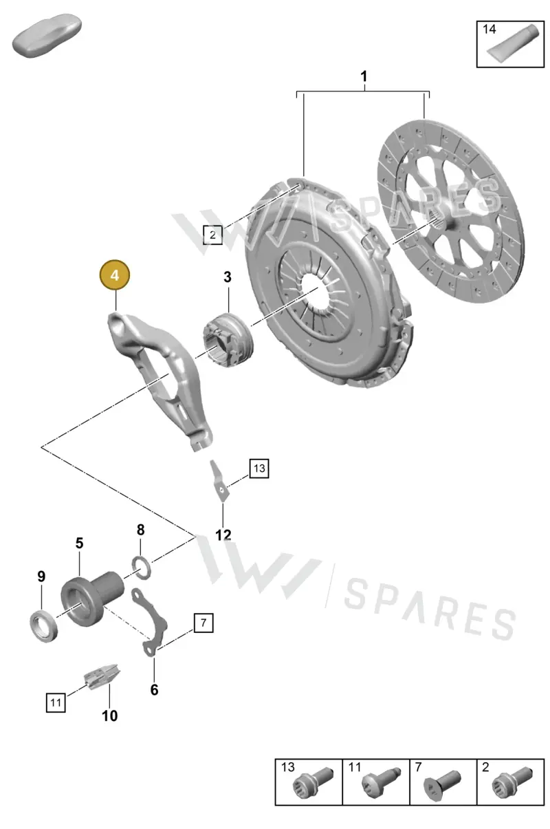 982141719 — Porsche Boxster Spyder (2019-2020) diagram p55301200, position 4