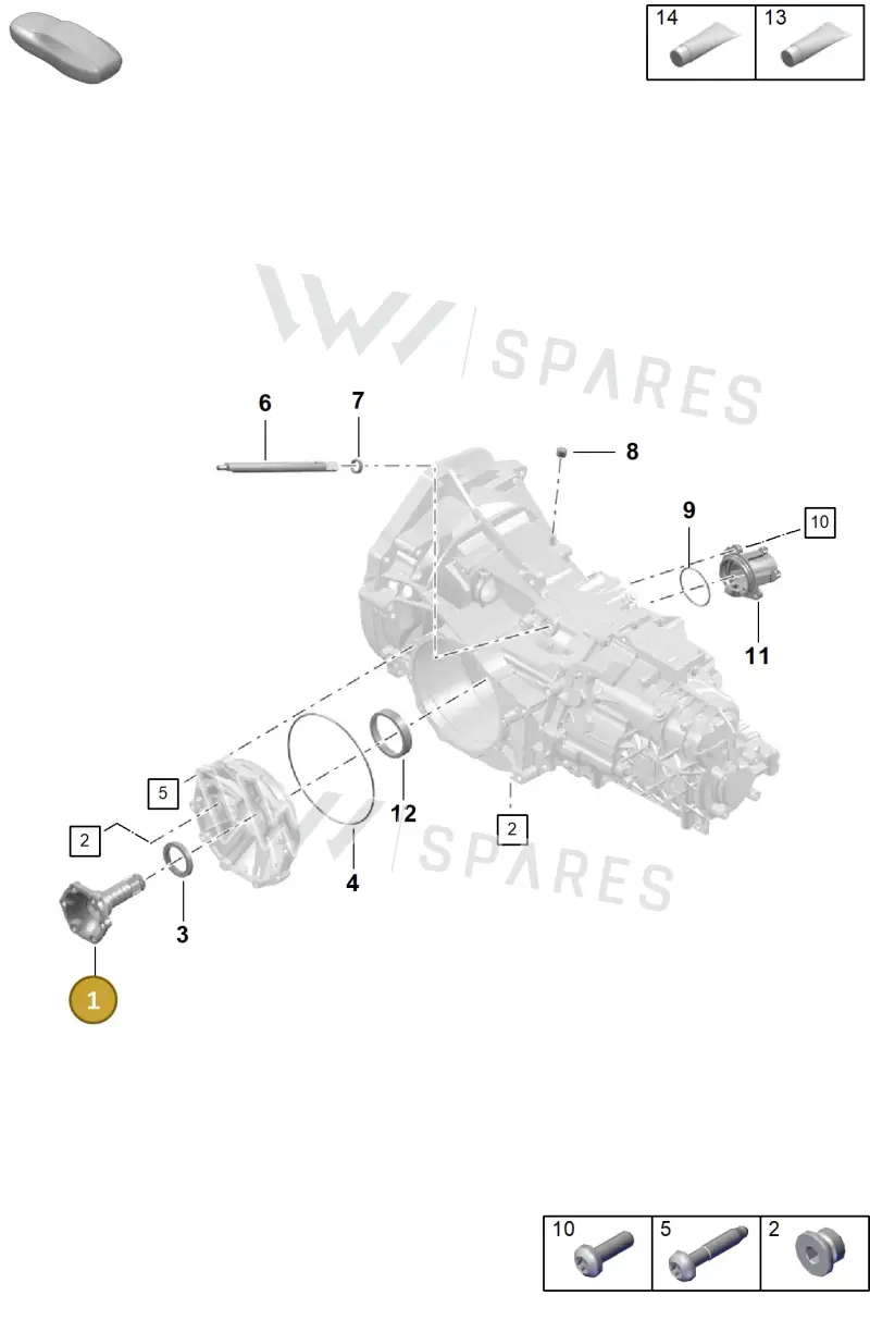982307161 — Porsche Boxster Spyder (2019-2020) diagram p54301150, position 1