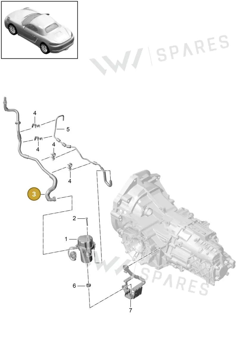 982614938B — Porsche Boxster (2016-) diagram p48604020, position 3