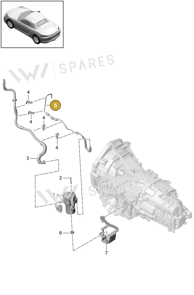982614941B — Porsche Boxster (2016-2019) diagram p48604020, position 5
