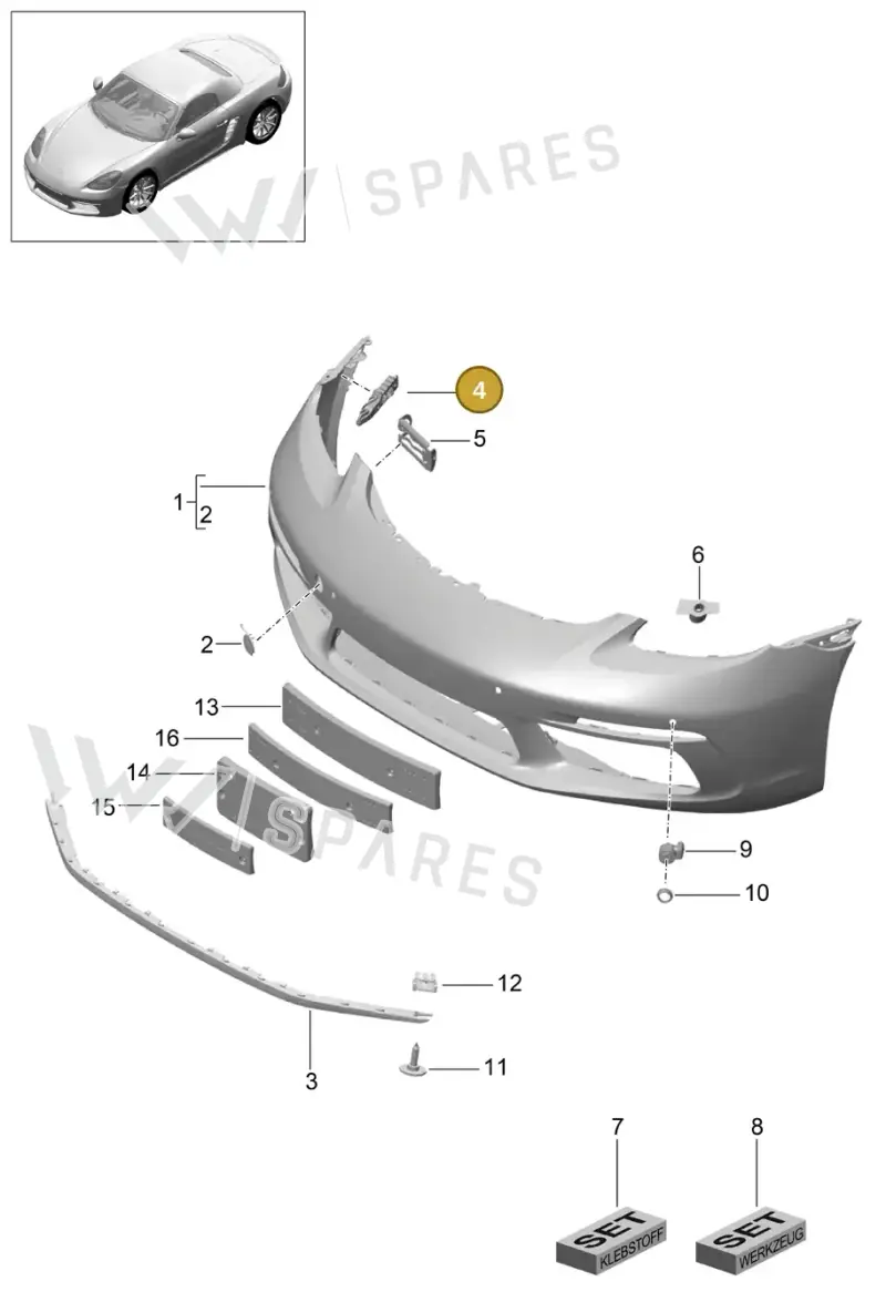 982807056 — Porsche Boxster (2016-) diagram p48802000, position 4